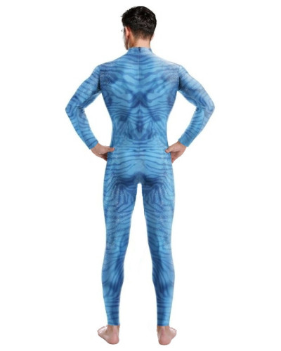 Combinaison Cosplay Sous les mers Fish Bleue  Couleur principale:Bleu
