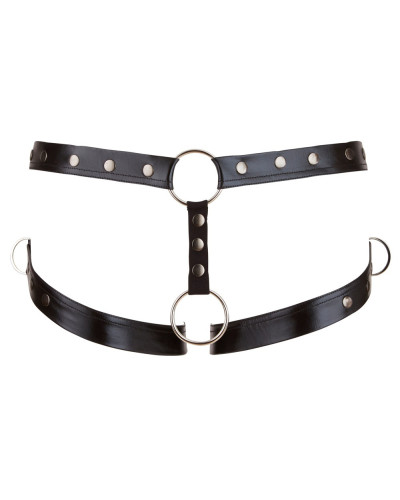 Jockstrap Effet Harnais Noir 