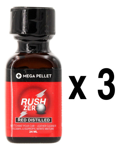 RUSH ZERO Red Distilled 24ml x3 