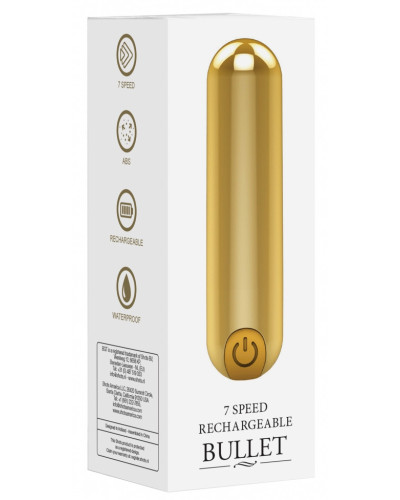 Mini Vibro Bullet Up 7.7 x 2cm Doré 