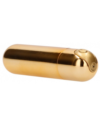 Mini Vibro Bullet Up 7.7 x 2cm Doré 