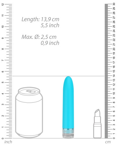 Mini Vibro Eleni 14cm Turquoise 