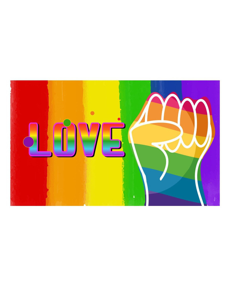 Drapeau Rainbow Love 90 x 150cm 