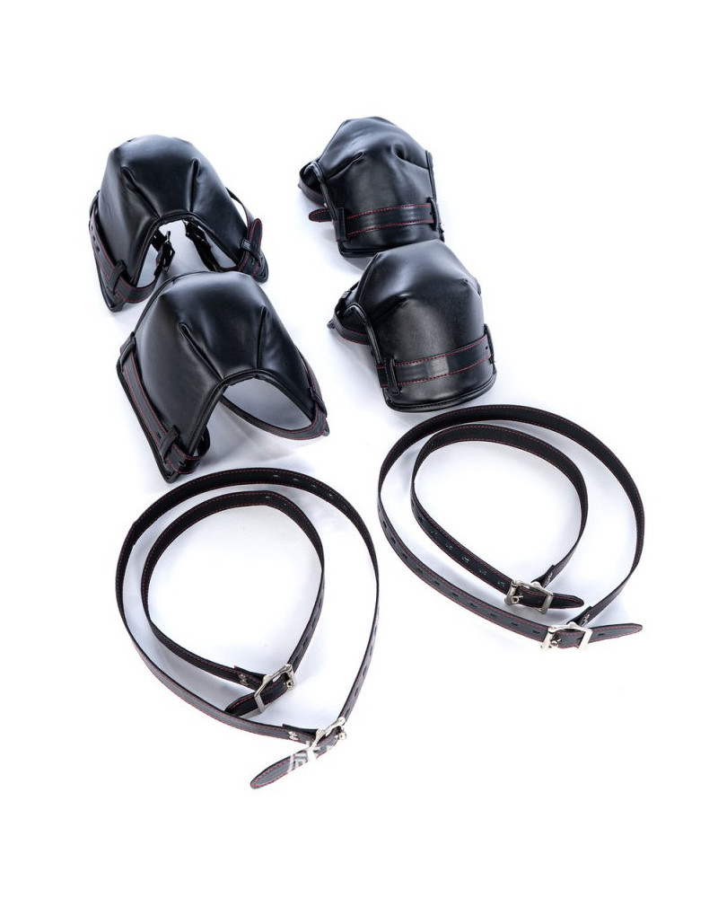 Protections rembourrées Coudes-Genoux Puppy Stay Noires 