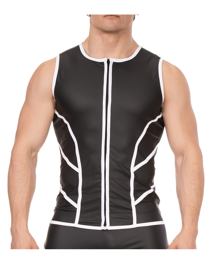 Veste sans manche Robin Noir-Blanc 