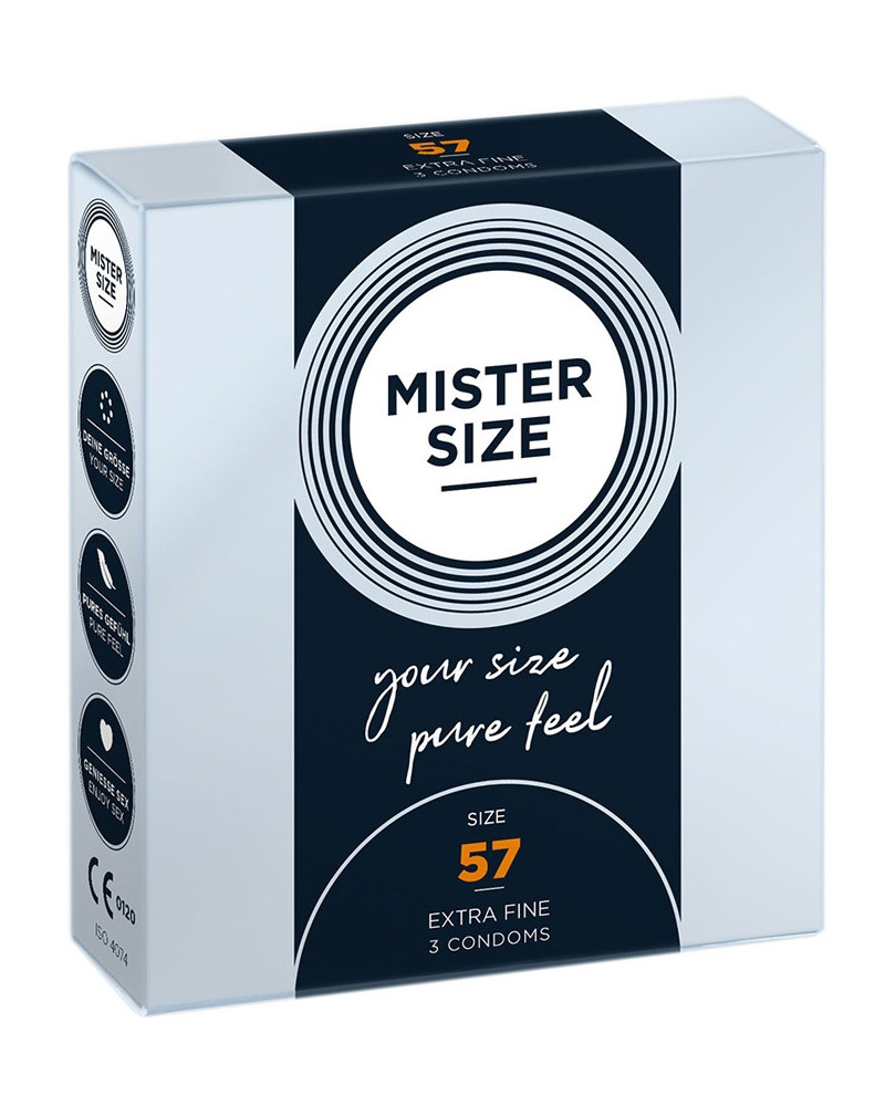 Préservatifs Mister Size 57mm x3 