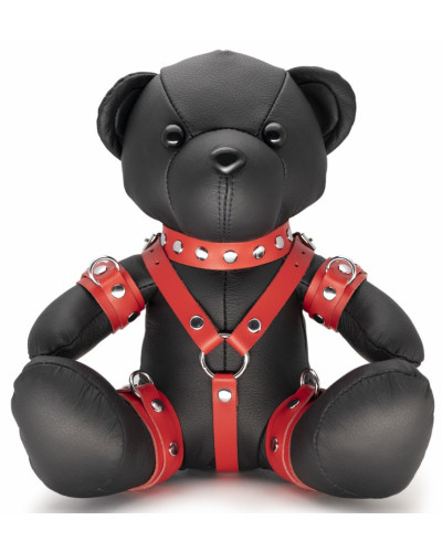 Ours en cuir Bendy The Bdsm Teddy Bear Rouge 