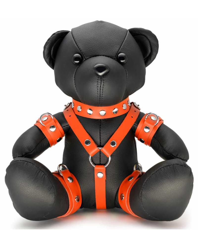 Ours en cuir Bendy The Bdsm Teddy Bear Orange 