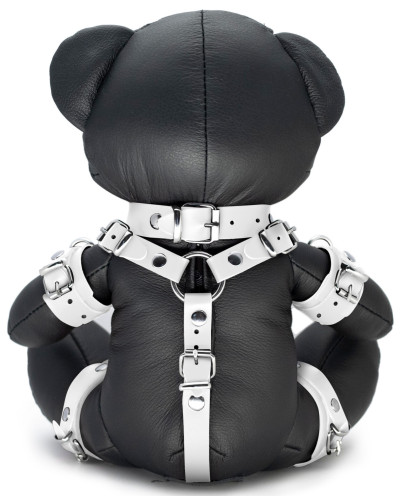 Ours en cuir Bendy The Bdsm Teddy Bear Blanc 