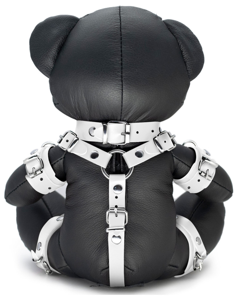 Ours en cuir Bendy The Bdsm Teddy Bear Blanc 