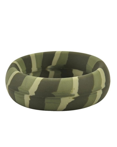 Pack 3 Cockrings Silimix Vert Army 