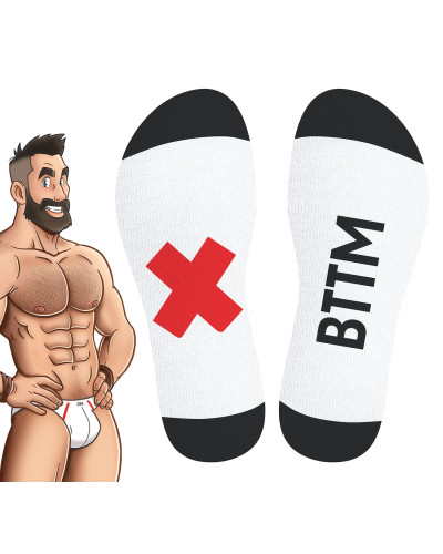 Chaussettes blanches Bttm SneakXX 