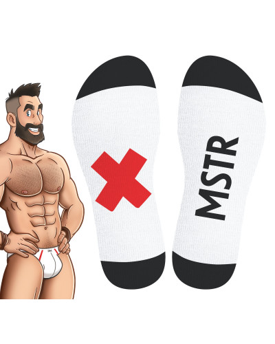 Chaussettes blanches Mstr SneakXX 