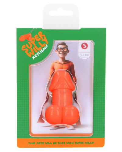 Porte-Clés Pénis Super Willy Orange 