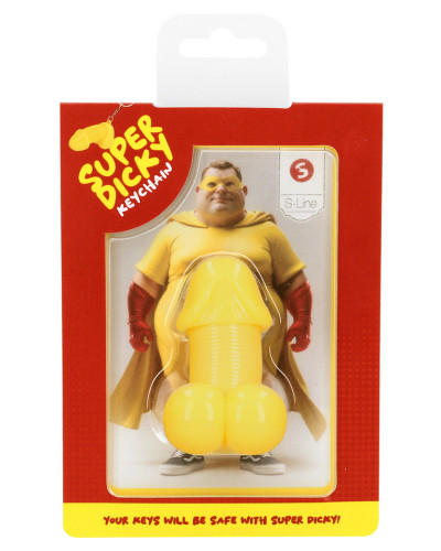 Porte-clés Pénis Super Dicky Jaune 