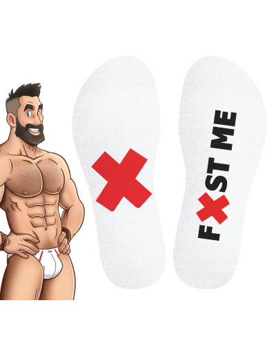 Chaussettes blanches Fist Me SneakXX 