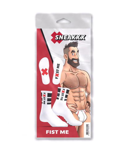 Chaussettes blanches Fist Me SneakXX 