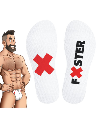 Chaussettes blanches Fister SneakXX 