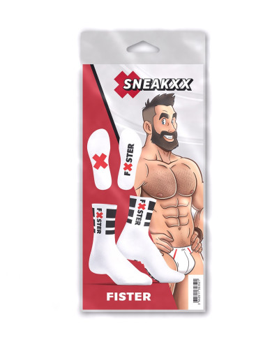 Chaussettes blanches Fister SneakXX 