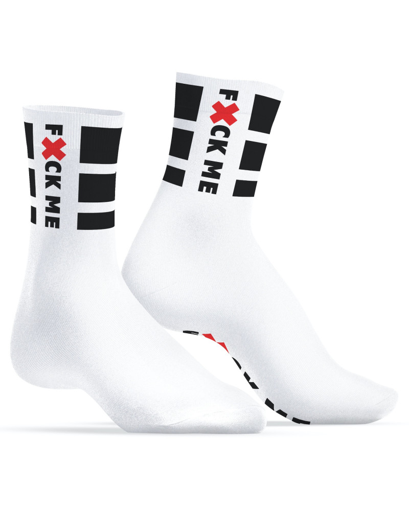 Chaussettes blanches Fuck Me SneakXX 