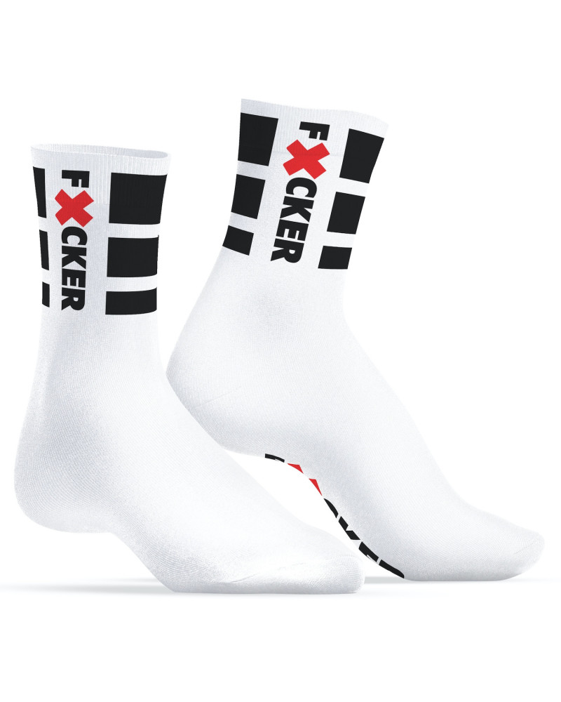 Chaussettes blanches Fucker SneakXX 