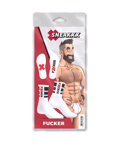 Chaussettes blanches Fucker SneakXX 