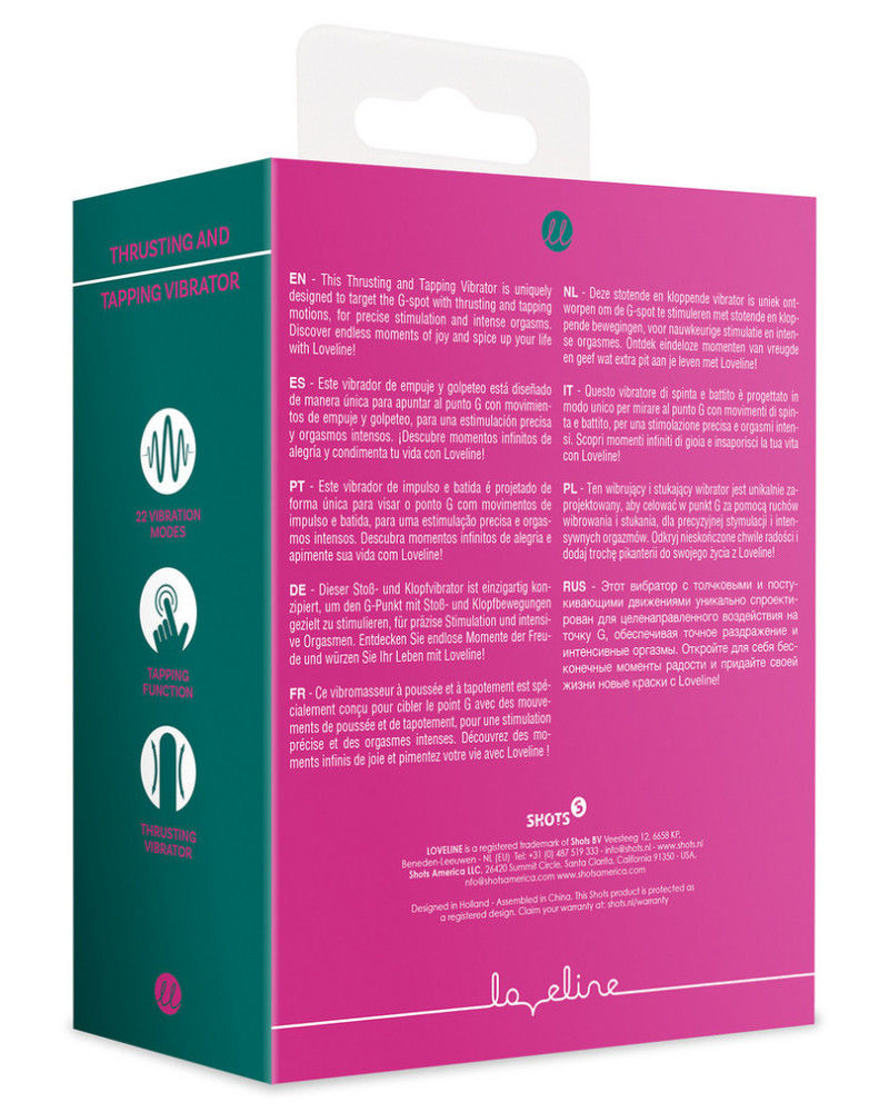 Stimulateur Point G et Clitoris Pinking 12 x 3.3cm 