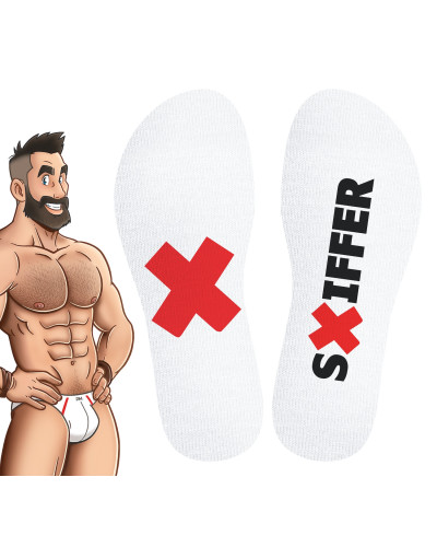 Chaussettes blanches Sniffer SneakXX 