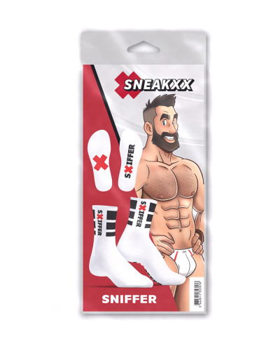 Chaussettes blanches Sniffer SneakXX 