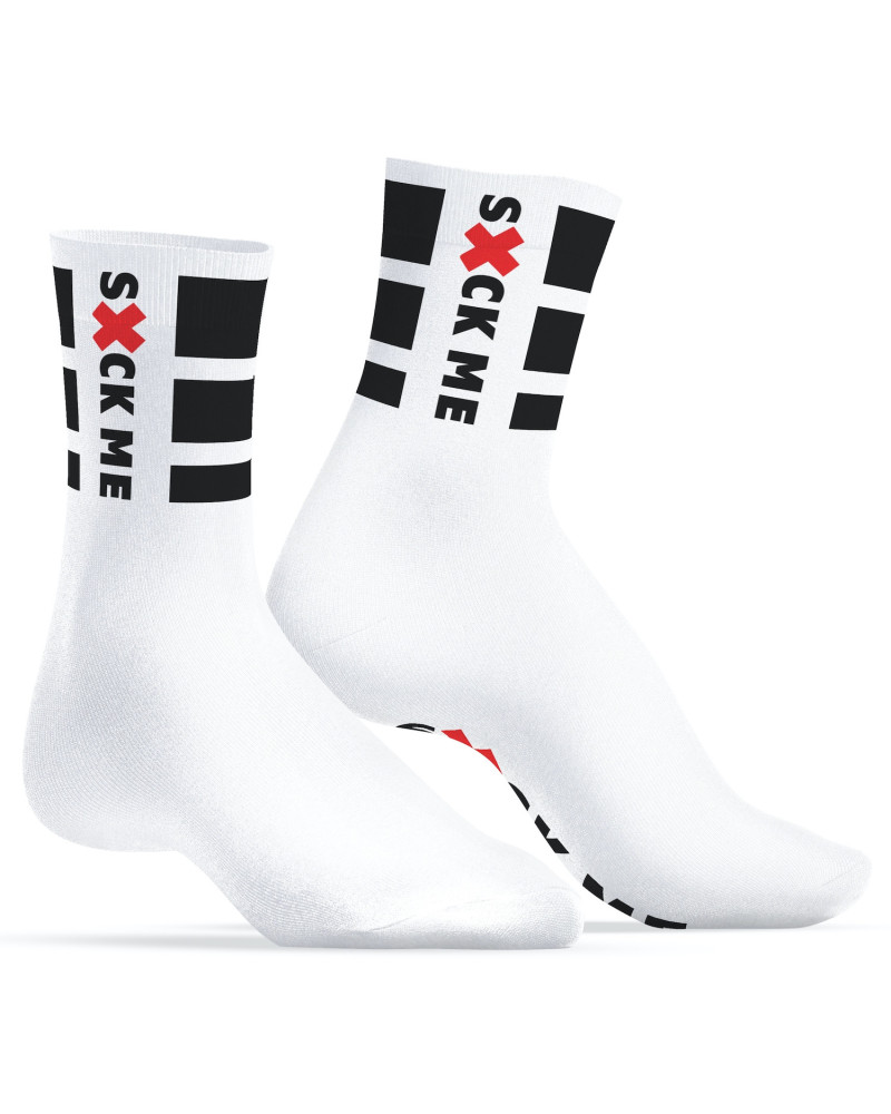 Chaussettes blanches Suck Me SneakXX 