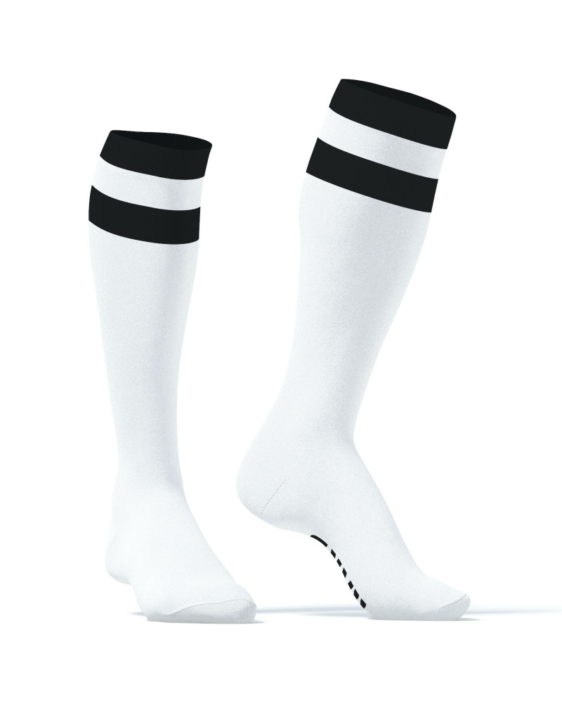 Chaussettes hautes Hard SneakXX Blanc-Noir 