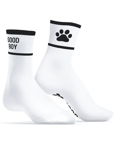 Chaussettes Good Boy Blanc-Noir 