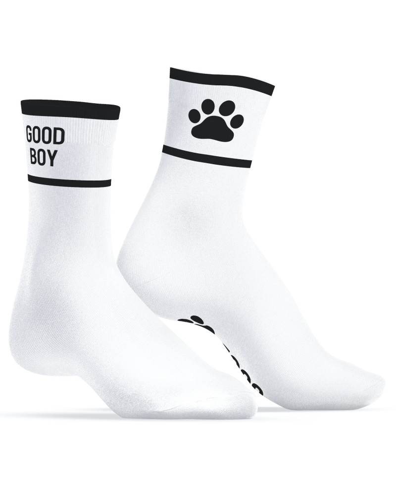 Chaussettes Good Boy Blanc-Noir 
