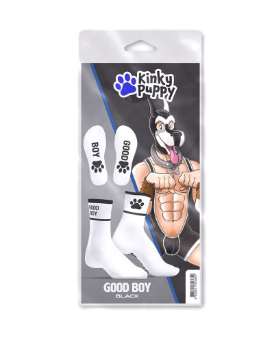 Chaussettes Good Boy Blanc-Noir 