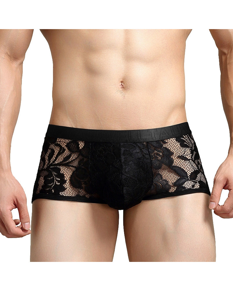 Boxer Dentelle Tauwell Noir 