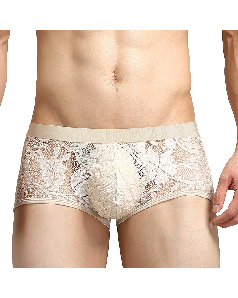 Boxer dentelle Tauwell Beige 