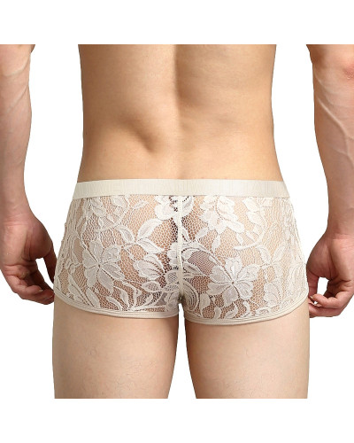Boxer dentelle Tauwell Beige 