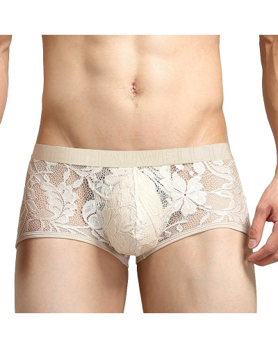 Boxer dentelle Tauwell Beige 