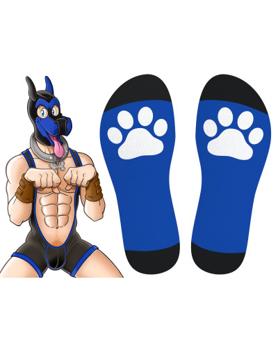 Chaussettes hautes Big Good Boy Bleues 
