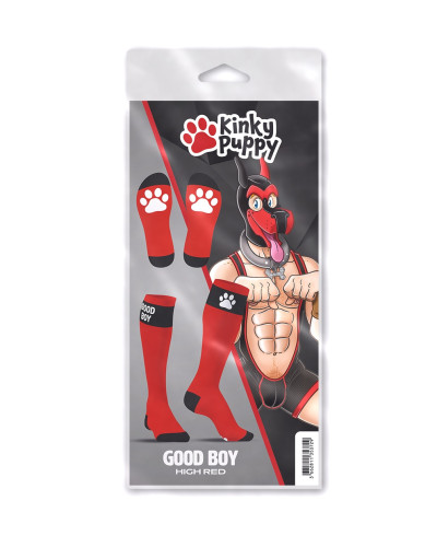 Chaussettes hautes Big Good Boy Rouges 