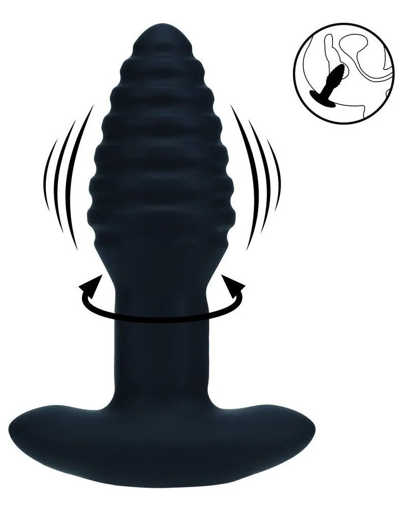 Plug Rotate Ribbed 10.5 x 3.9cm 