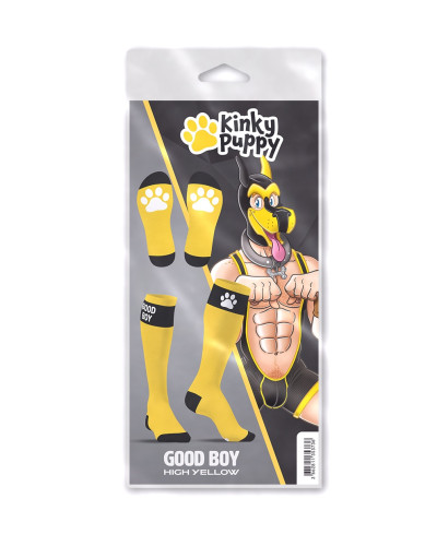 Chaussettes hautes Big Good Boy Jaunes 