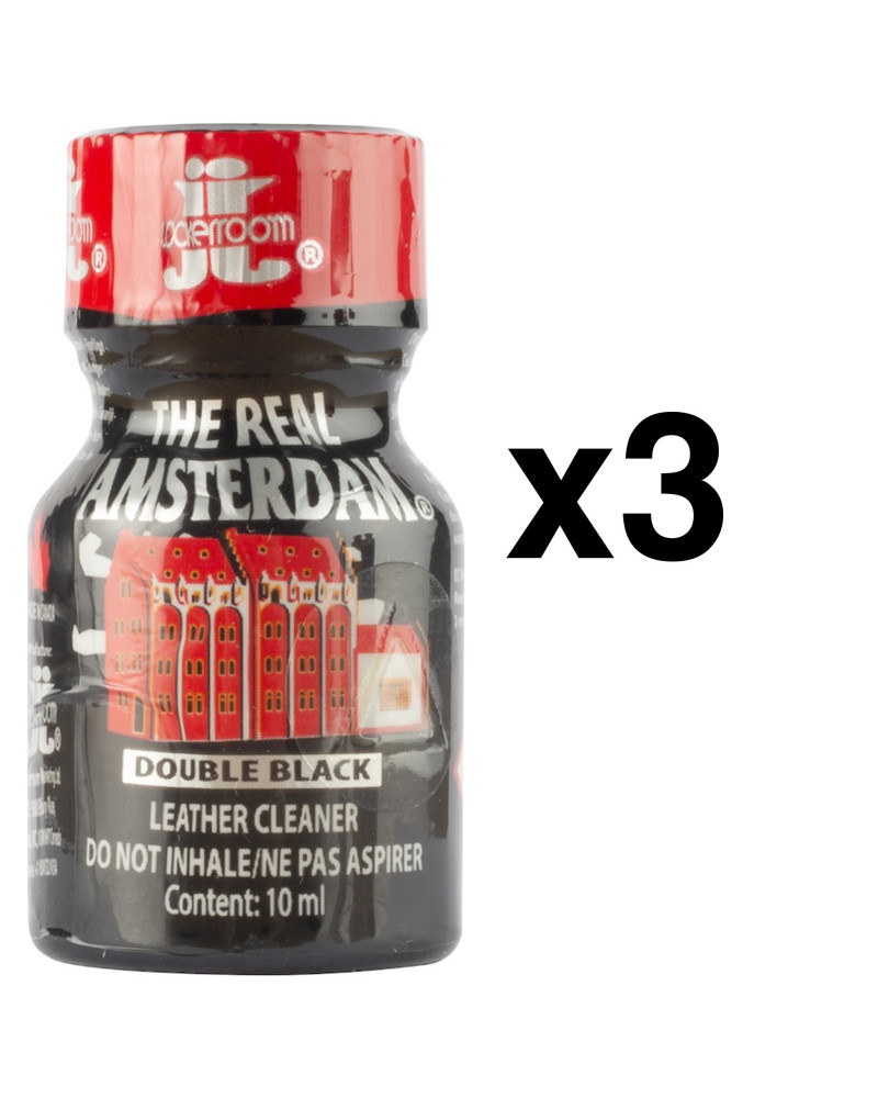 The Real Amsterdam Double Black 10ml x3 