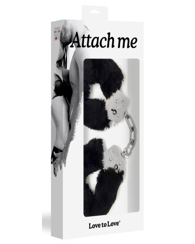 Menottes Fourrure noires ATTACH ME 