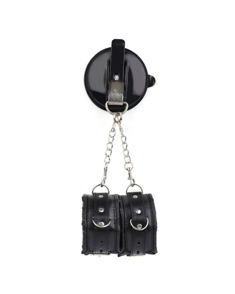 Menottes avec Ventouse Strongcup Noires 