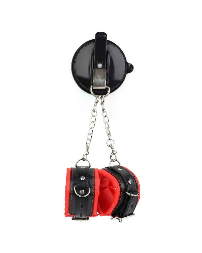 Menottes avec Ventouse Strongcup Rouges 