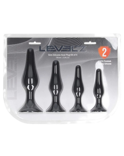 Kit de 4 Plugs Slim Noirs 