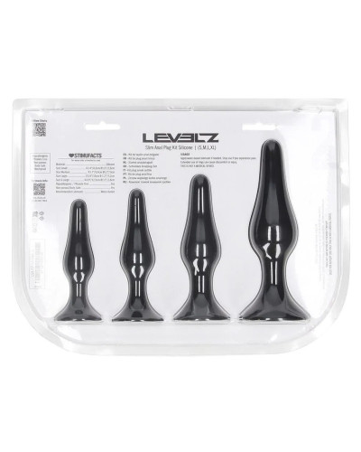 Kit de 4 Plugs Slim Noirs 