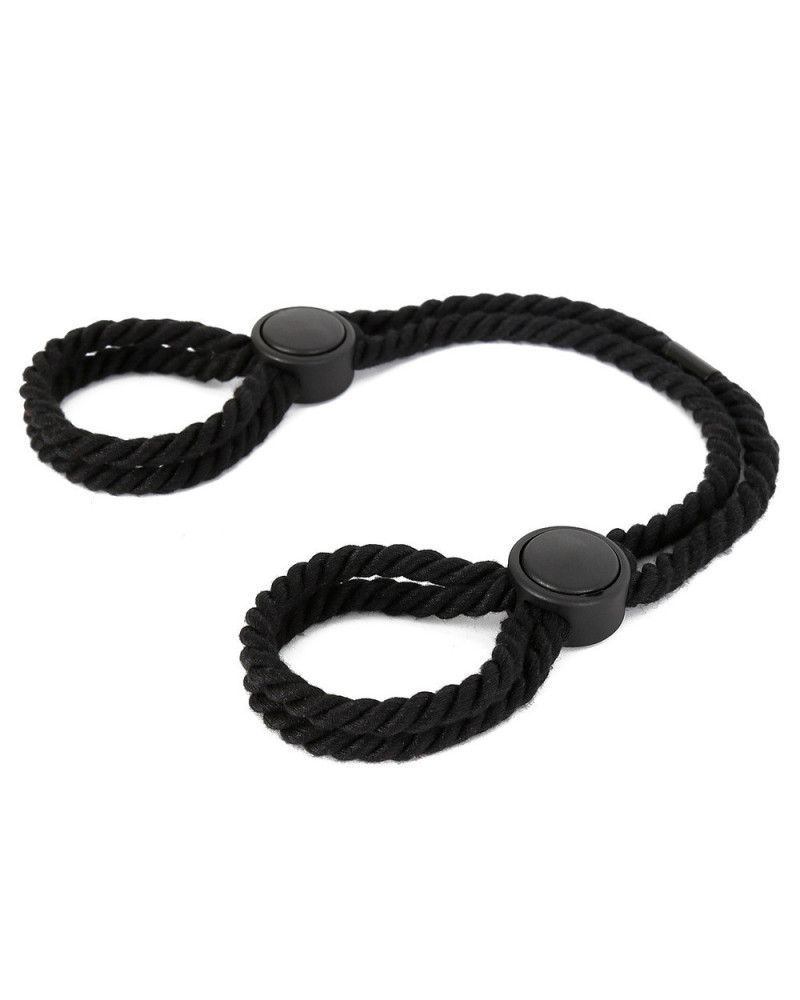 Menottes Doubles en Corde Dualpurpose Noires 