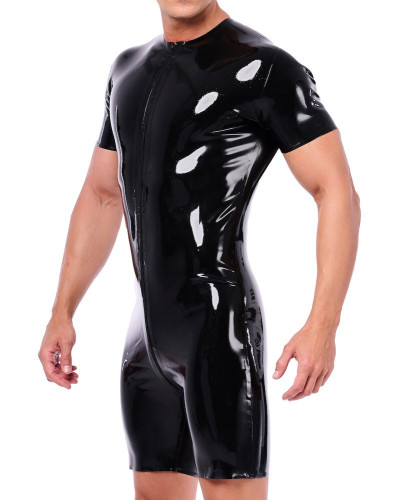 Combi-Short en latex Xrub avec Zip Noir 